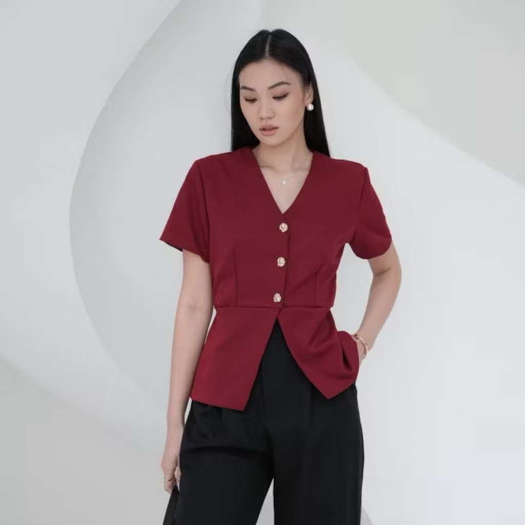 TAVIA Kiana Top Maroon