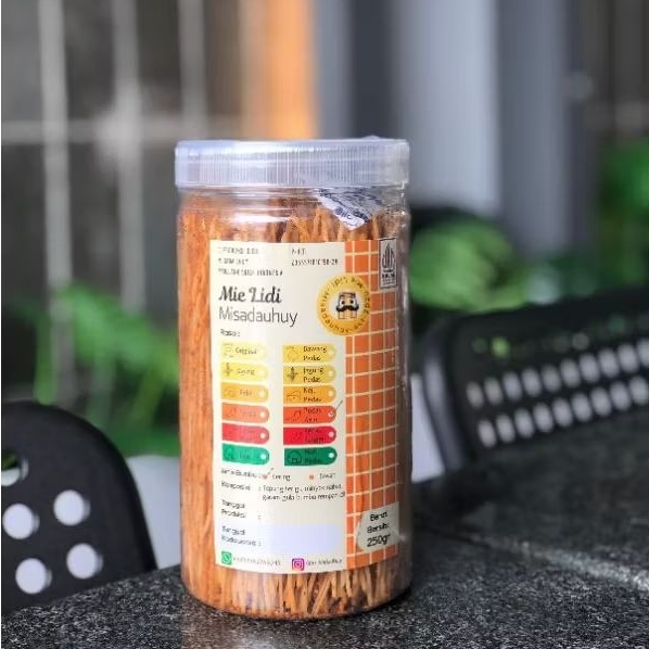 

Mie Lidi Bumbu Basah Toples 250gr
