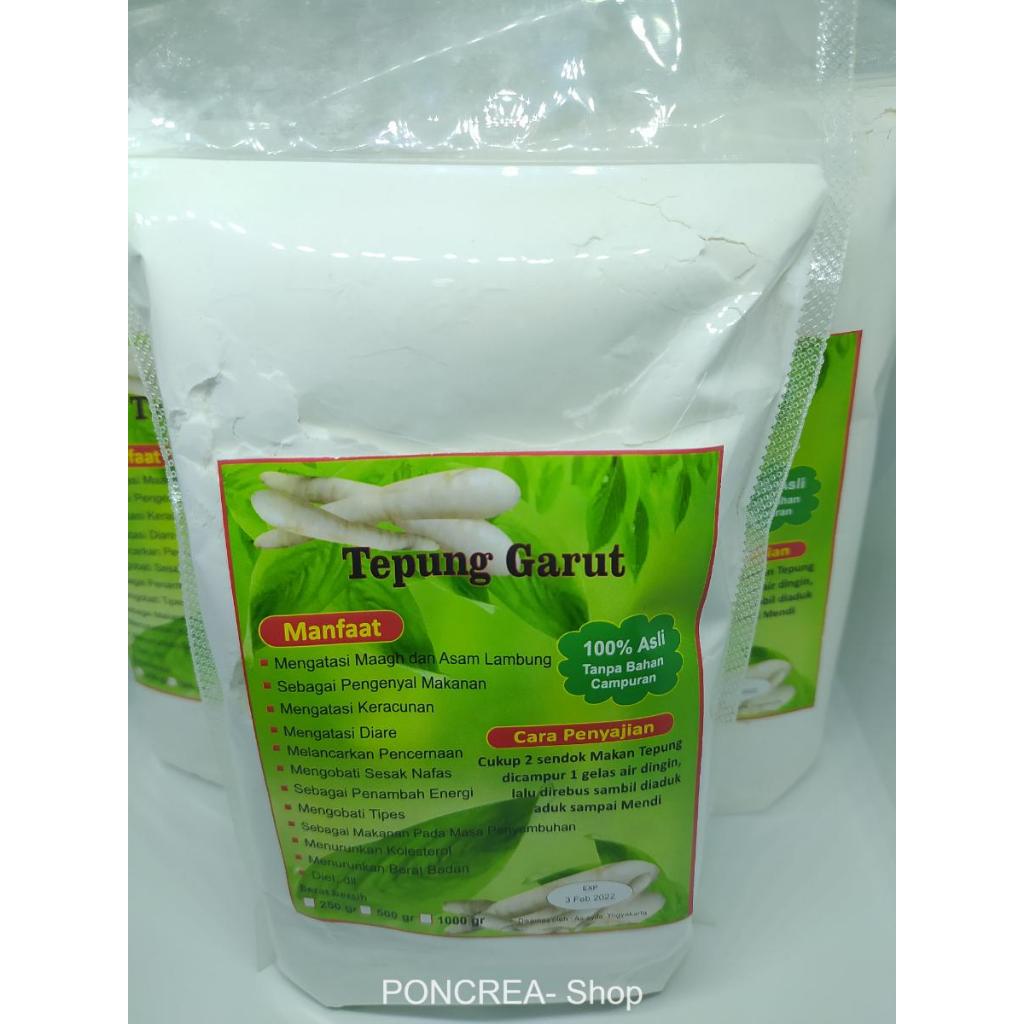

Tepung Pati Garut Irut Kerut Ararut Angkrik Maag Asam Lambung 250gr