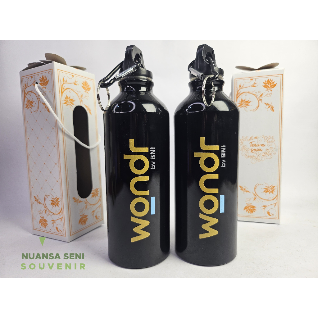 Souvenir Botol Sepeda Tumbler Minum Sport Termos Alumunium 500ml Custom Sablon