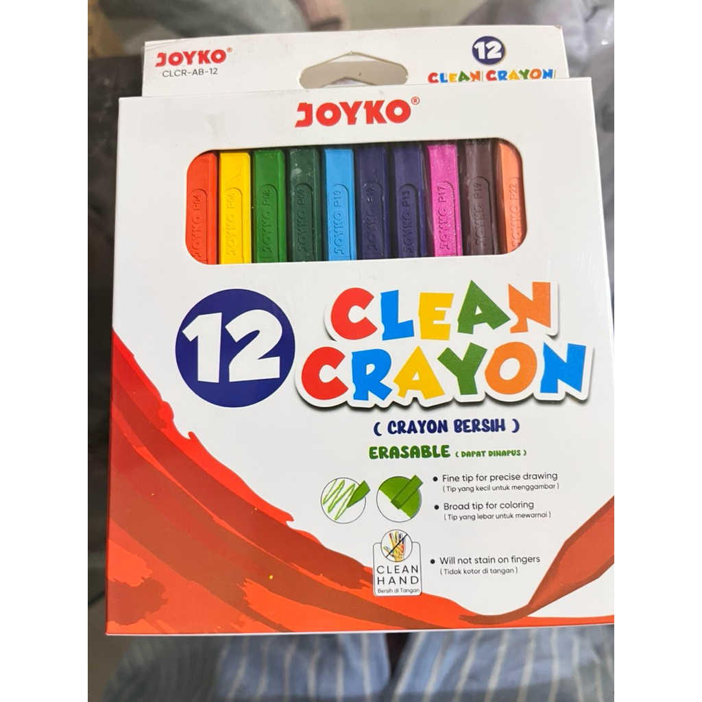 

Clean Krayon JOYKO 12 Warna Pendek ( Dapat Dihapus )