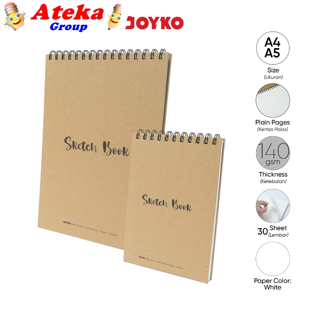 

[1 PCS] JOYKO SKECTH BOOK SKBK-745-A5 A4 BUKU GAMBAR