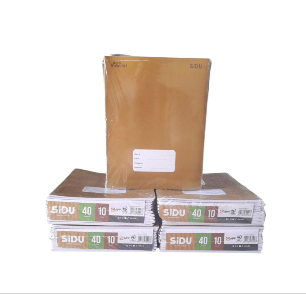 

Buku Tulis Sidu Sampul Coklat Kraft Isi 40 Lembar