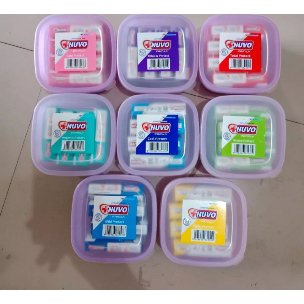 SABUN MANDI NUVO FAMILY 72gr 4PCS GRATIS BOX / TEPAK