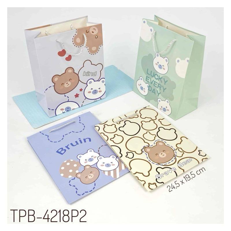 

TPB 4218P2 - ISI 12 PAPERBAG 25x19x9 MTF BEAR MIX W