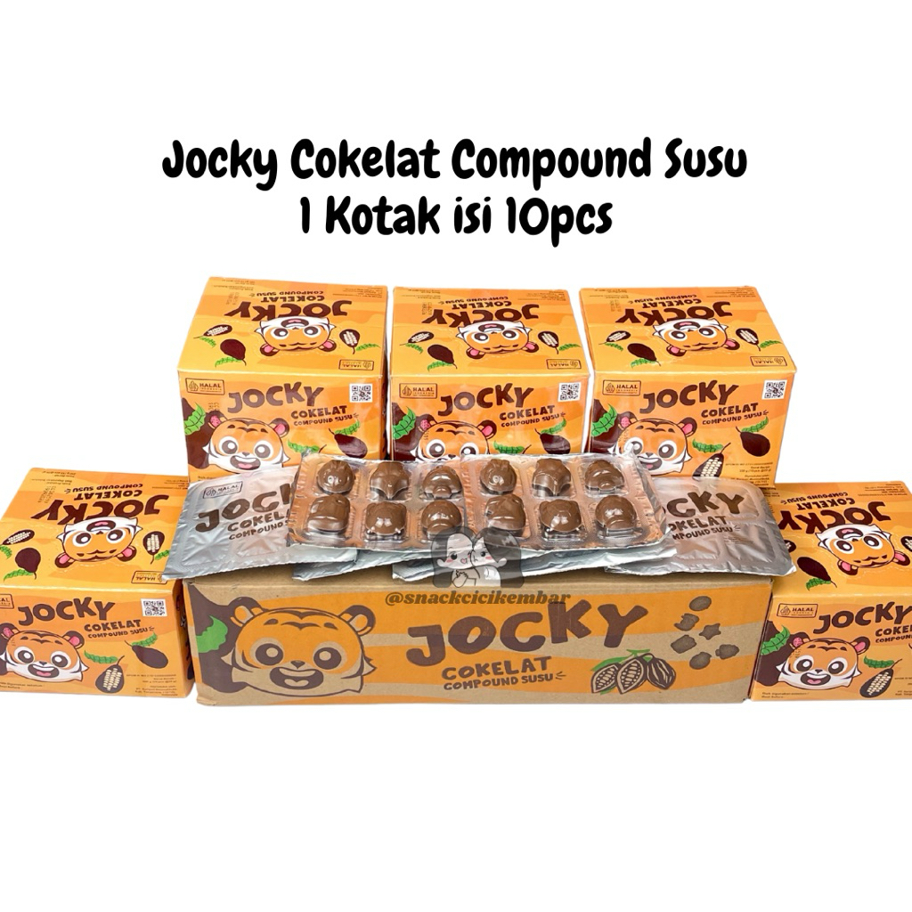 

(NEW) SARIPATI JOCKY COKELAT COMPOUND 200gr ISI 10pcs