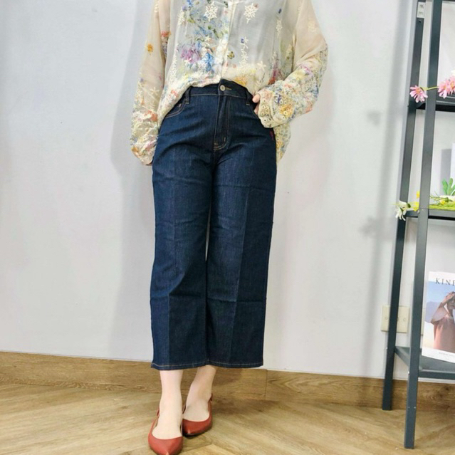 436394 | JEANS KULOT DENIM PREMIUM NO STRETCH PANJANG POLOS