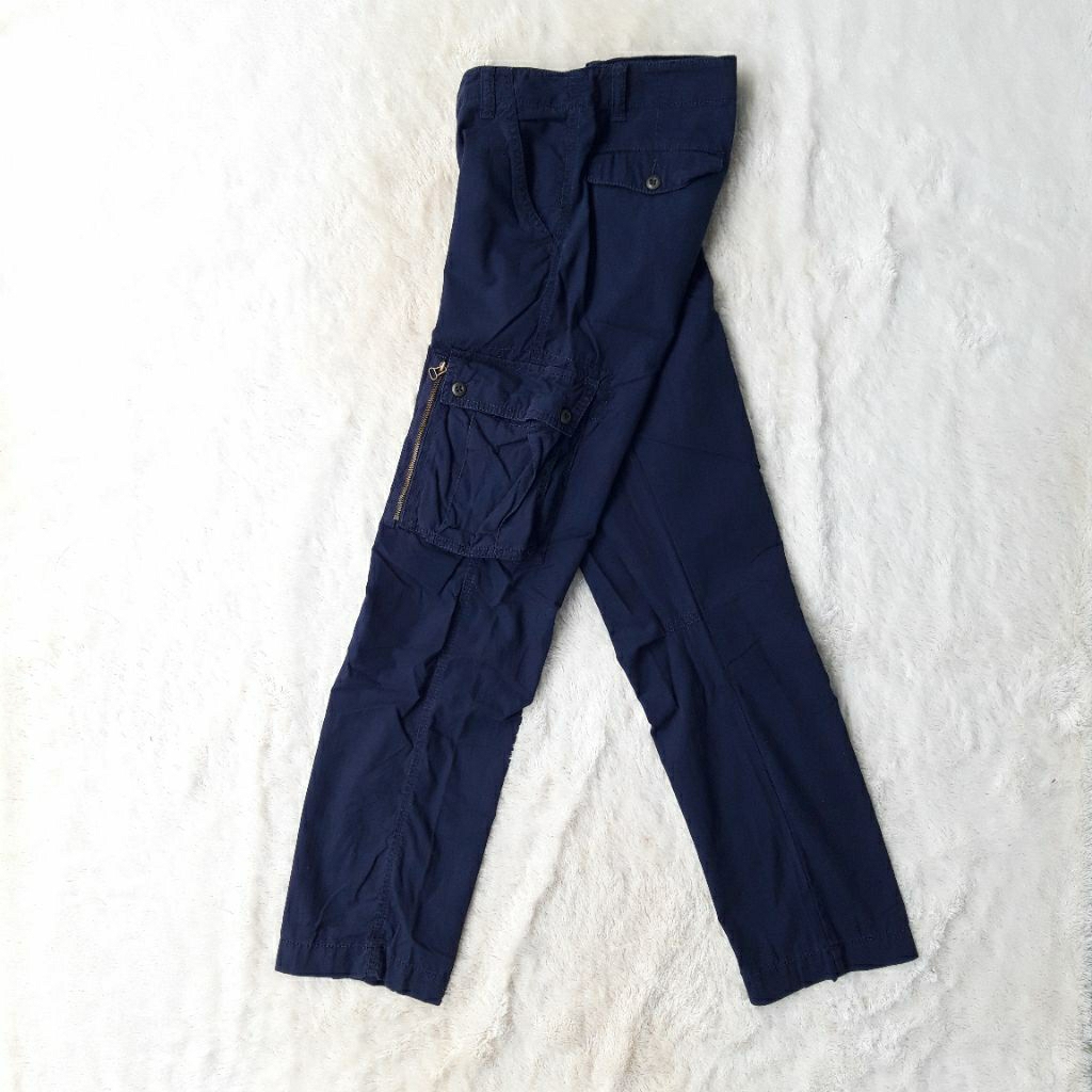celana cargo panjang ralph lauren navy