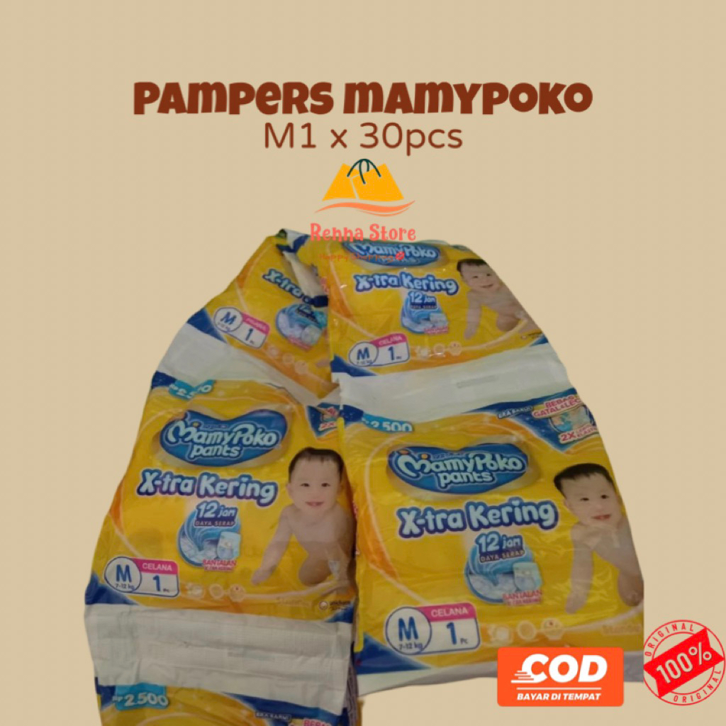 10sachet MAMYPOKO M1/L1/XL1/XXL1 Xtra Kering Pants Pampers