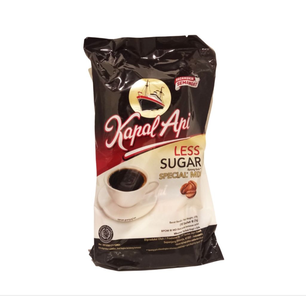 

kapal api special mix Less sugar 10x22gr