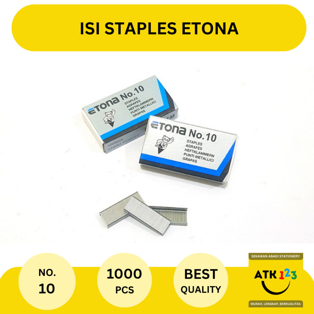 

Staples / Isi Jepretan Merk Etona No. 10