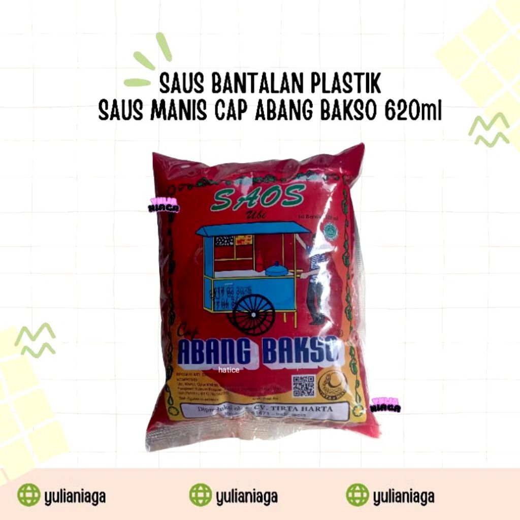

ECERAN - SAUS ABANG BAKSO PLASTIK PRAKTIS [BACA DESKRIPSI]