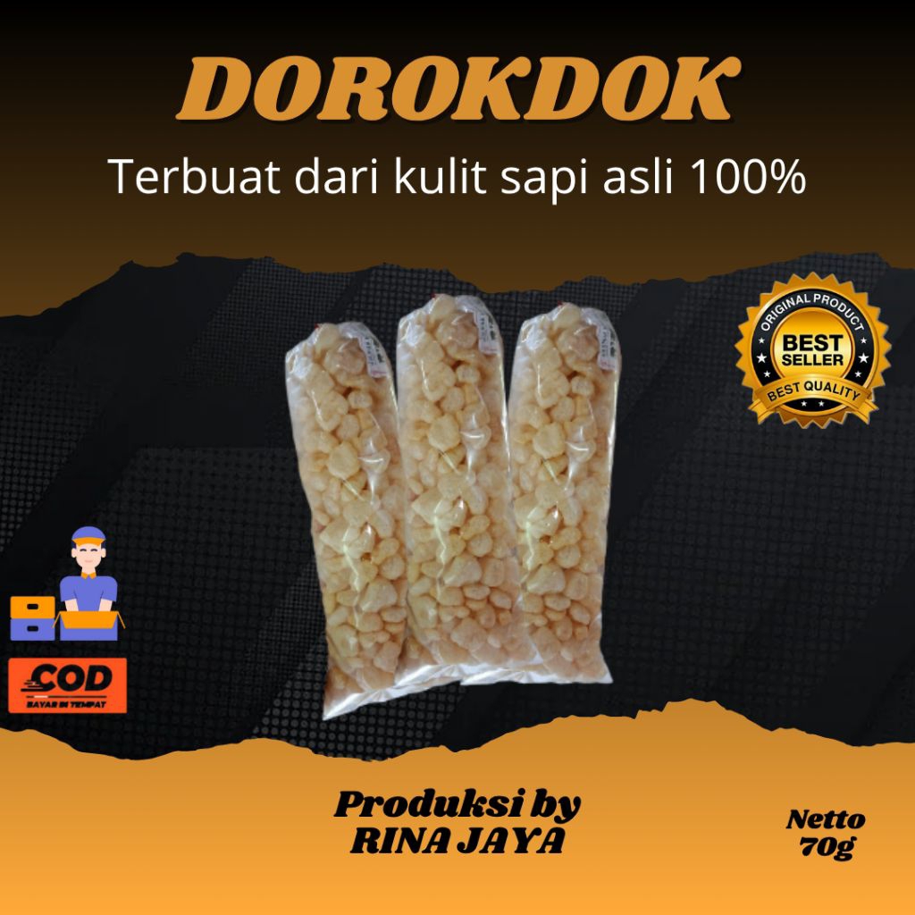 

kerupuk kulit sapi asli original/RAMBAK/DOROKDOK