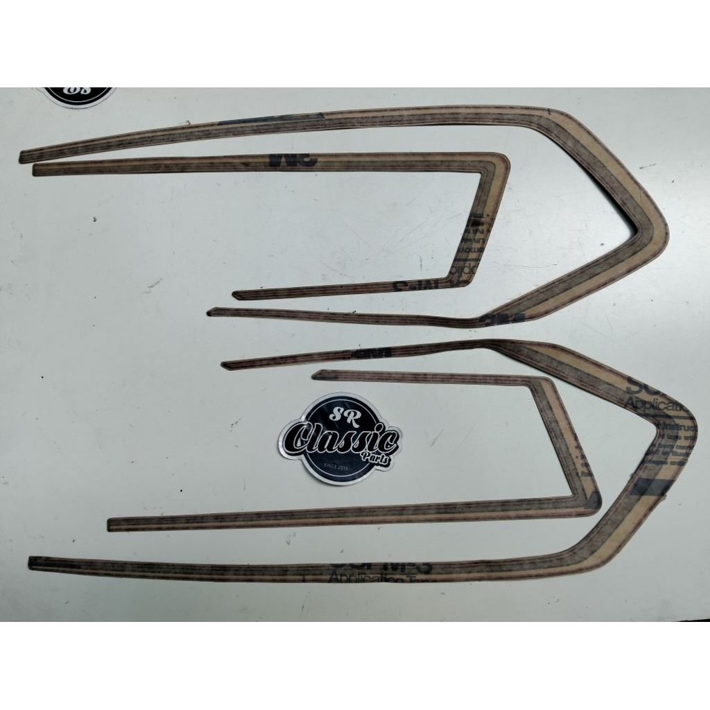 striping stiker decal list tangki dop aki honda gl pro max tahun 1983 original nos baru stok lama