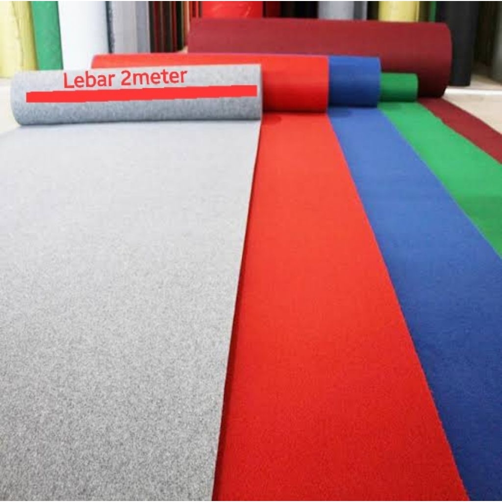Karpet bludru Lebar 2meter / karpet pameran / karpet Lebar 2meter / karpet panggung (Harga per 50cm)