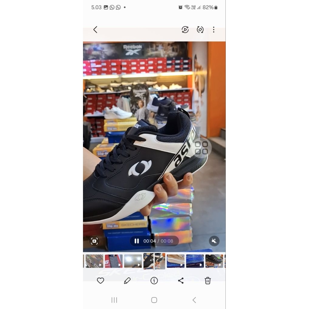 sepatu astec hitam bagus pollll 41 42