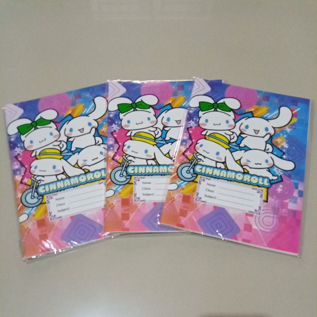 

(ISI 20LEMBAR) Sampul Buku Kertas Kwarto New 2025 / Sampul Buku Tulis SIDU Gambar CINNAMOROLL