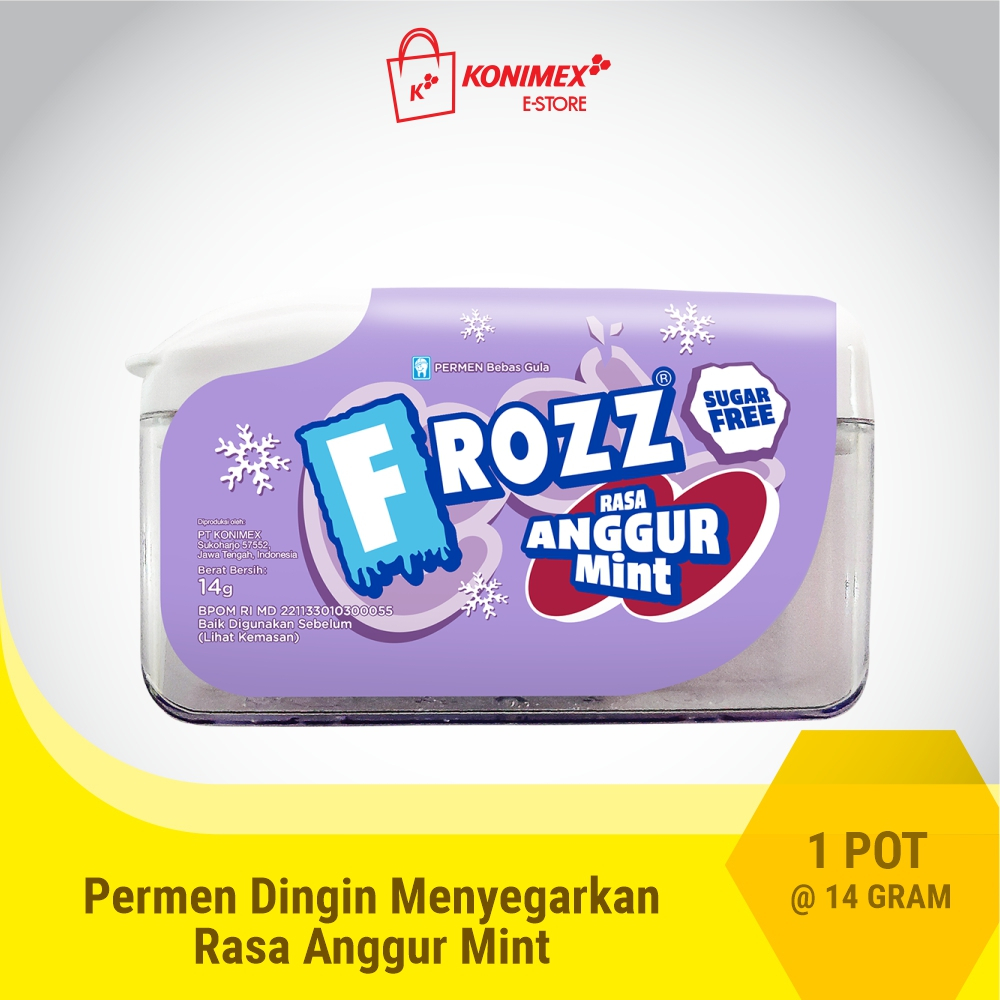 

Frozz Anggur Mint Permen Bebas Gula, Rendah Kalori & dingin menyegarkan