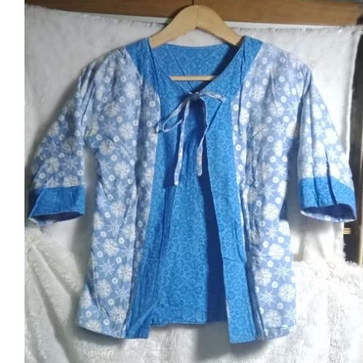 (PRELOVED) BLAZER BATIK 2 TONE