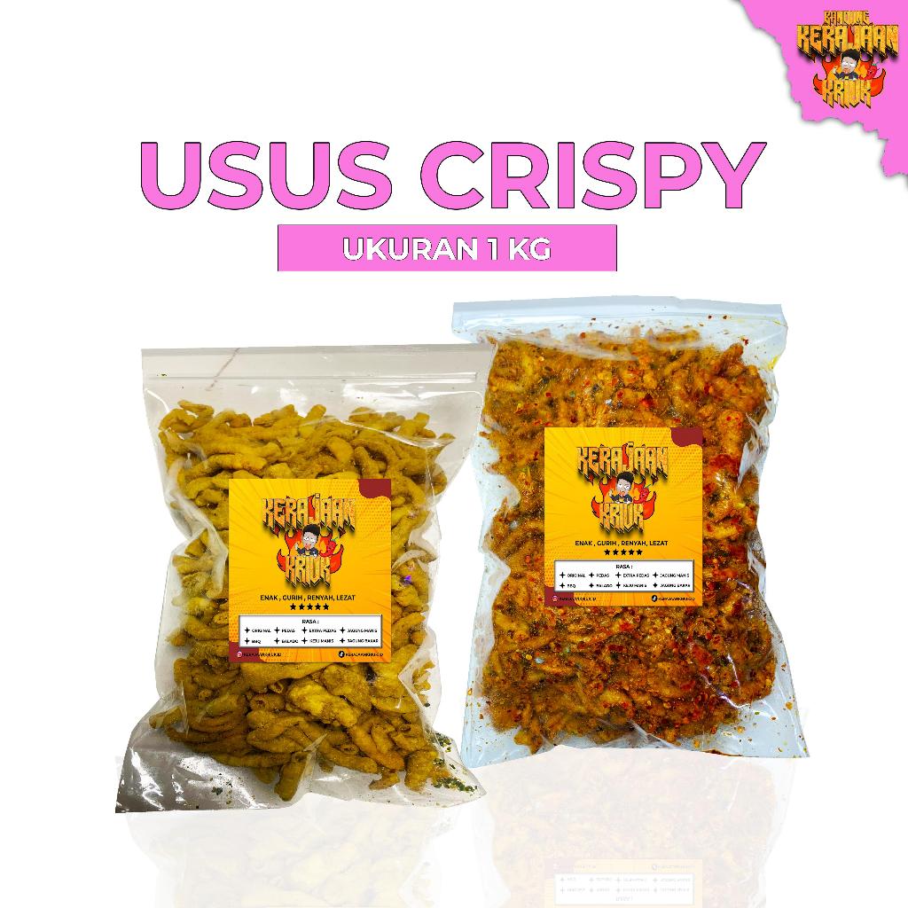 

Kerajaan Kriuk - Usus Crispy 1KG / 1 KG Kripik Usus bumbu Daun Jeruk Pedas Food Ayam Snacks