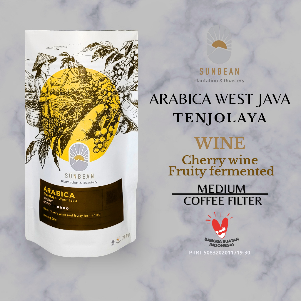 

SUNBEAN Kopi Arabika Tenjolaya Sukabumi Wine Coffee Roast