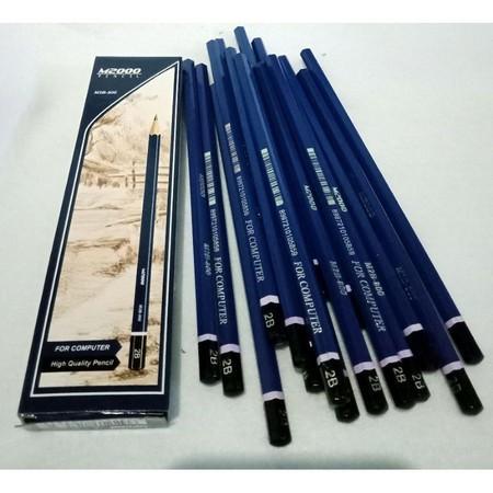 

1 LUSIN ( ISI 12 ) - Pensil 2B M2000 Type M2B-800 - Pensil Komputer 2B