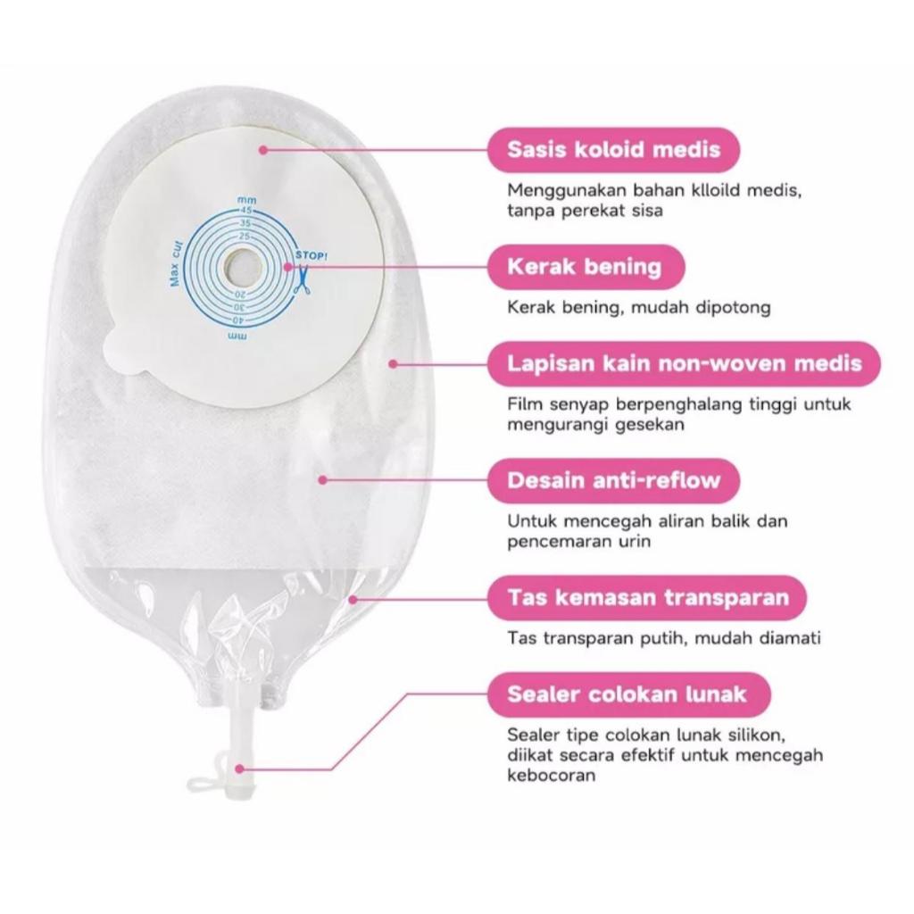 Kantong Urostomi/Urostomy Bag/Kantong Urine Colostomy Dewasa