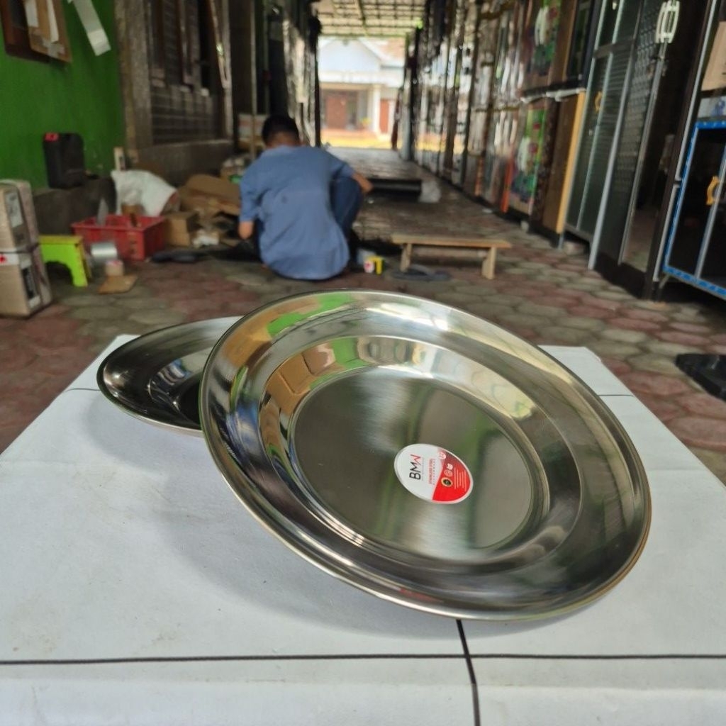 6PCS[½LS]PIRING MAKAN STENLIS+PIRING STENLIS NOMER 22+PIRING STENLIS.