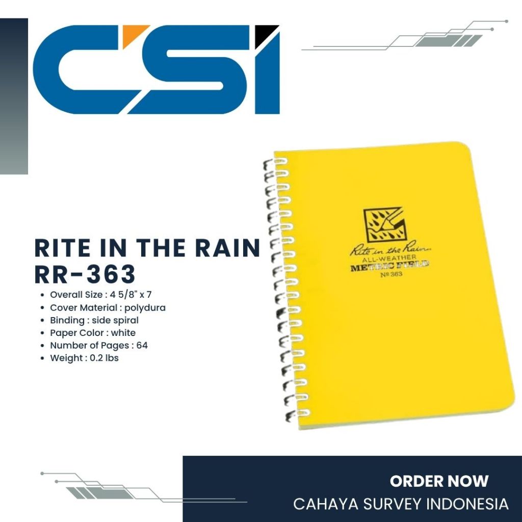 

RITE IN THE RAIN RR-363 BOOK WATERPROOF