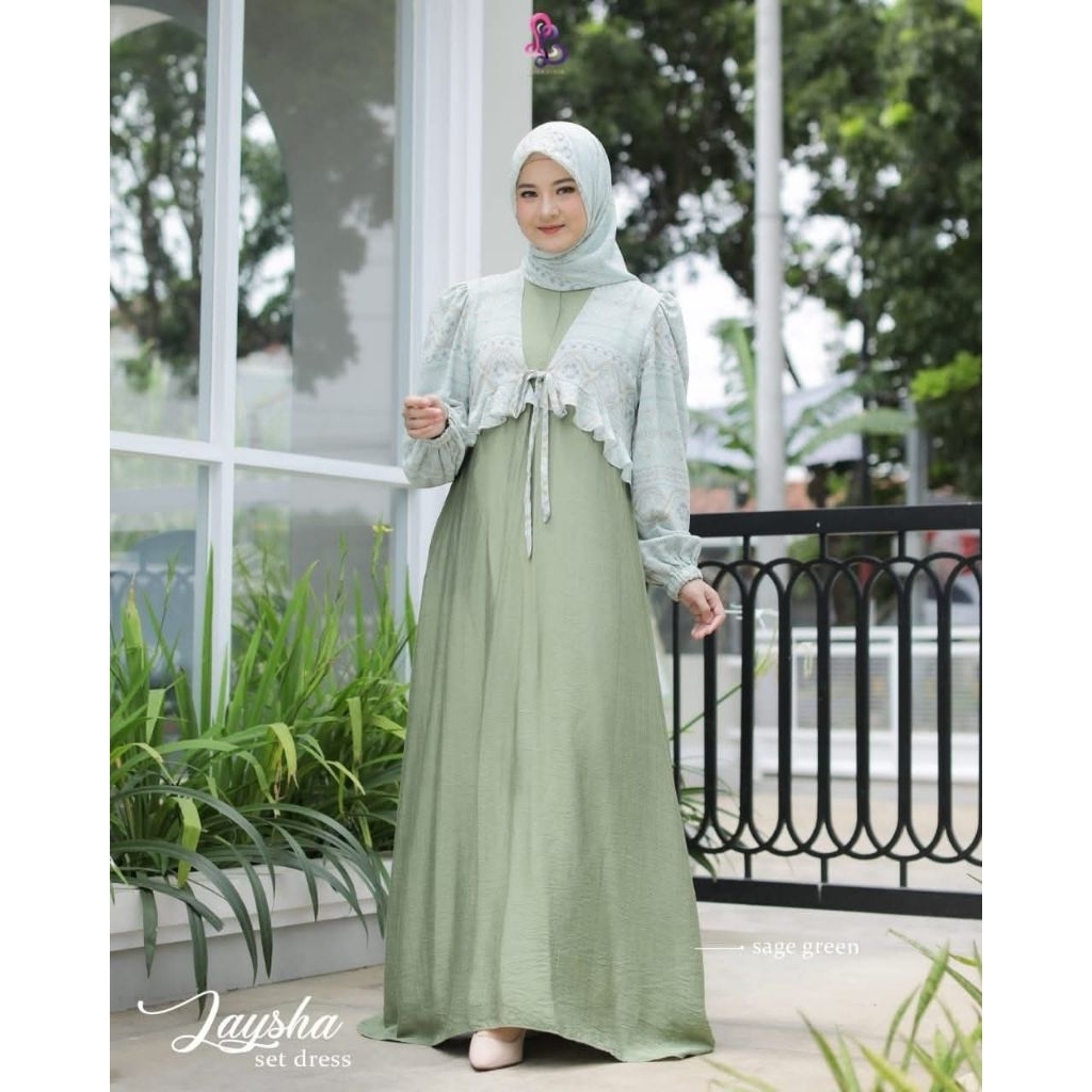 Laysha Set Dress by Lina Livia | Gallery Aminah New