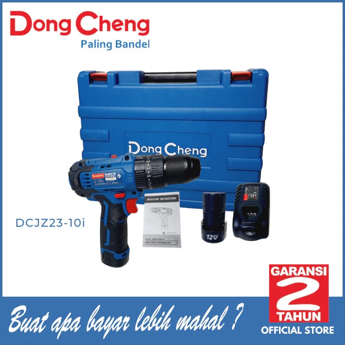 DONGCHENG DCJZ23-10i BOR BATRE BRUSHLESS CORDLESS IMPACT DRILL 12V 10MM