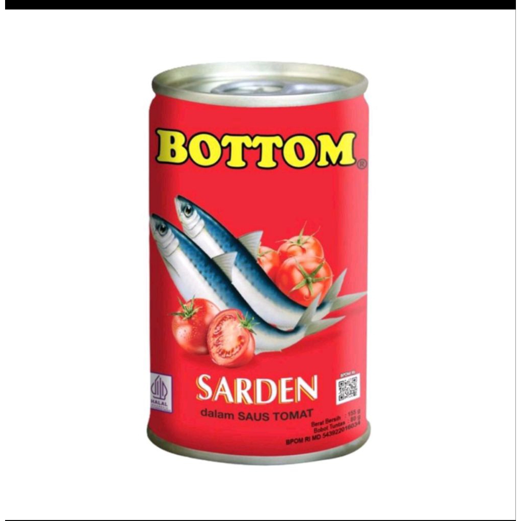 

[155 GRAM] Sardines Bottom Sarden Saus Tomat 155gram