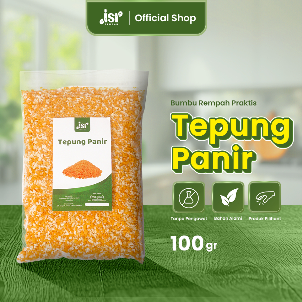 

Jsr Rempah Tepung Panir Tepung Roti Bread Crumbs Kasar Mix 250 Gram