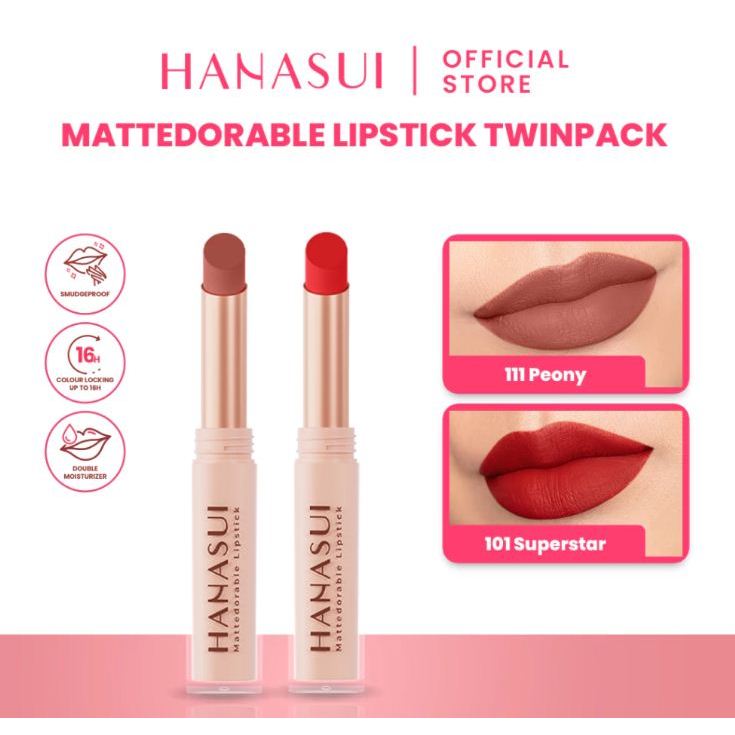 Hanasui Mattedorable Lipstick / Hanasui Lipstick / Lipstick