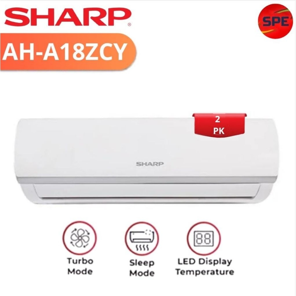 AC SHARP 2 PK STANDARD AH-18ZCY ( GARANSI RESMI MEDAN )