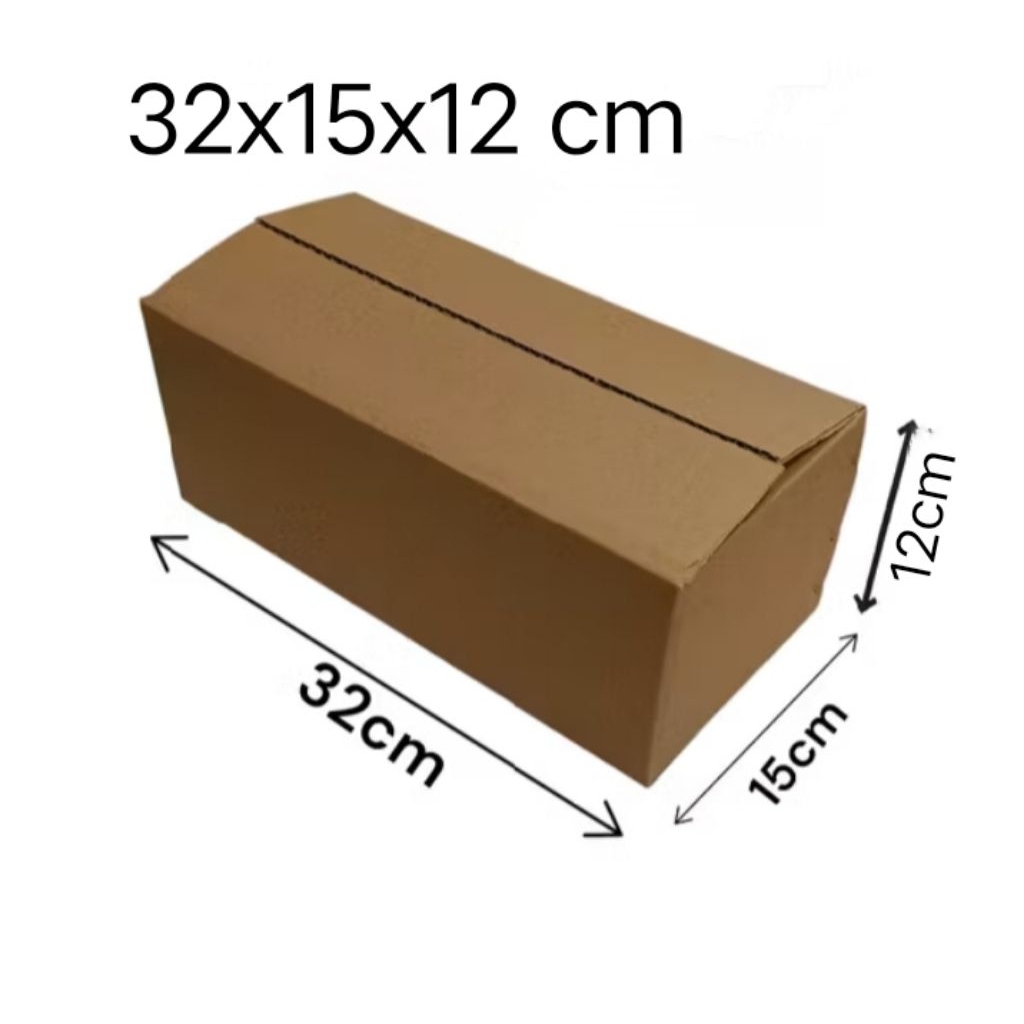 

kardus box Ukuran 32x15x12 cm single wall polos