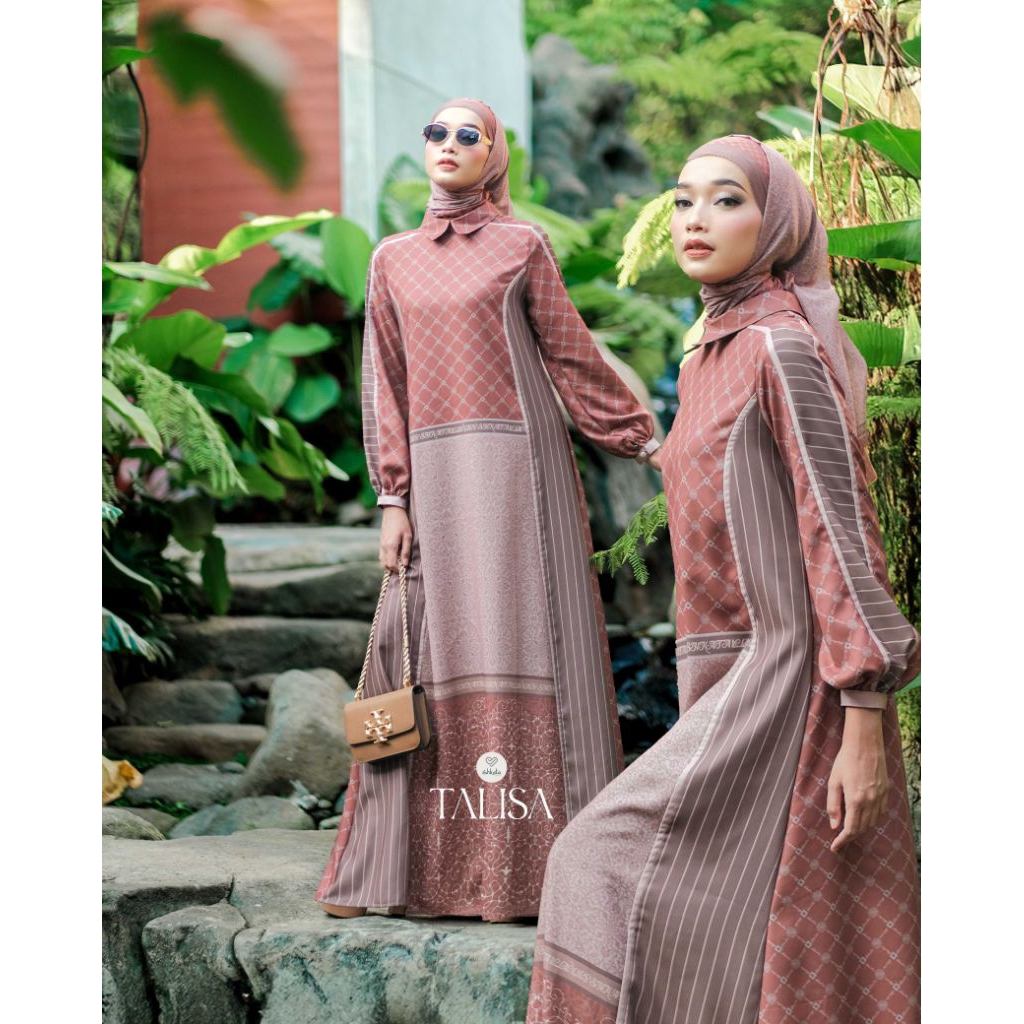 Premium Talisa series by shkata gamis kerudung