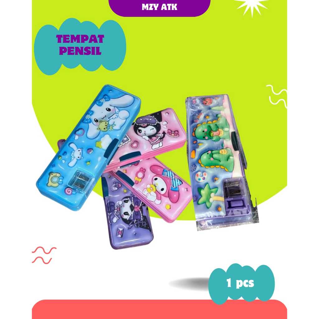 

Kotak Pensil Magnet + Serutan /Tempat Pensil Karakter