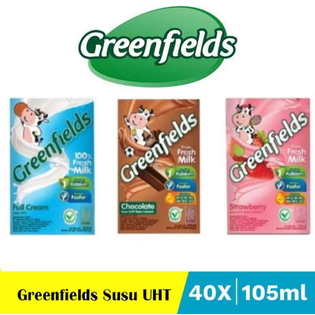 

Greenfields Susu UHT 105ml isi 40pcs