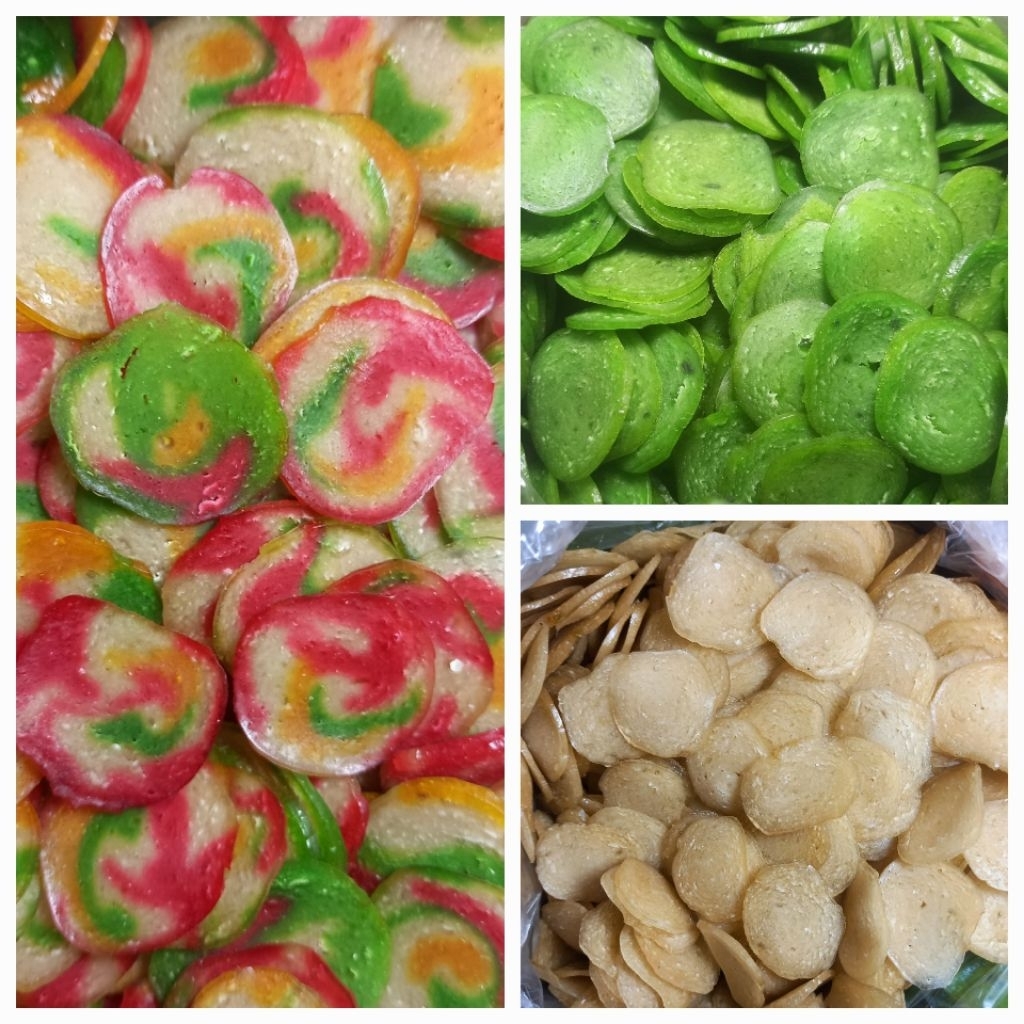 

1KG - Kerupuk Kecil Ikan Kerang Kupang Hijau Warna Warni Mentah Khas Kenjeran Oleh Oleh Surabaya | Krupuk Olahan Ikan Kerang Buatan Rumah 1000 gram