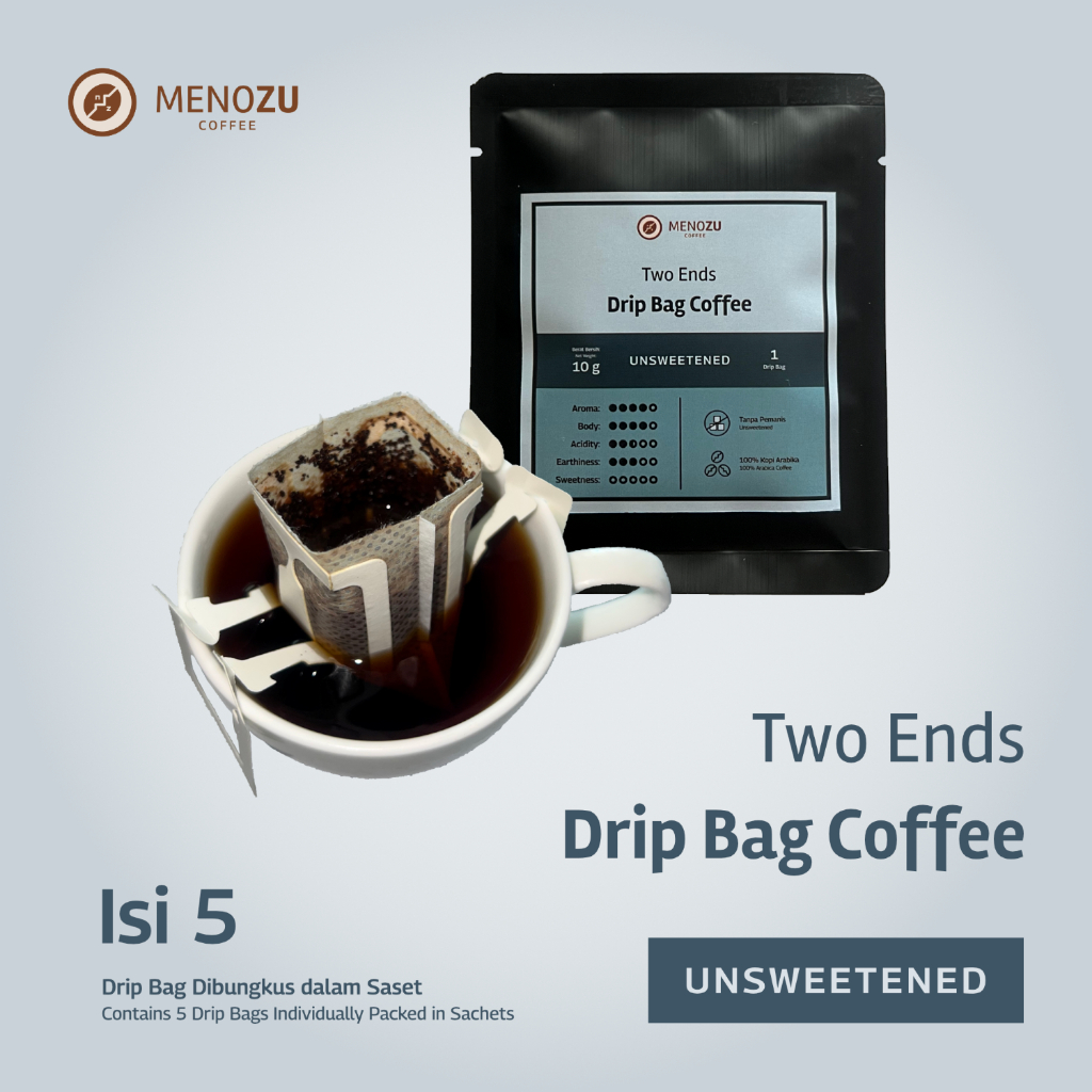 

Two Ends Drip Bag Coffee - Unsweetened