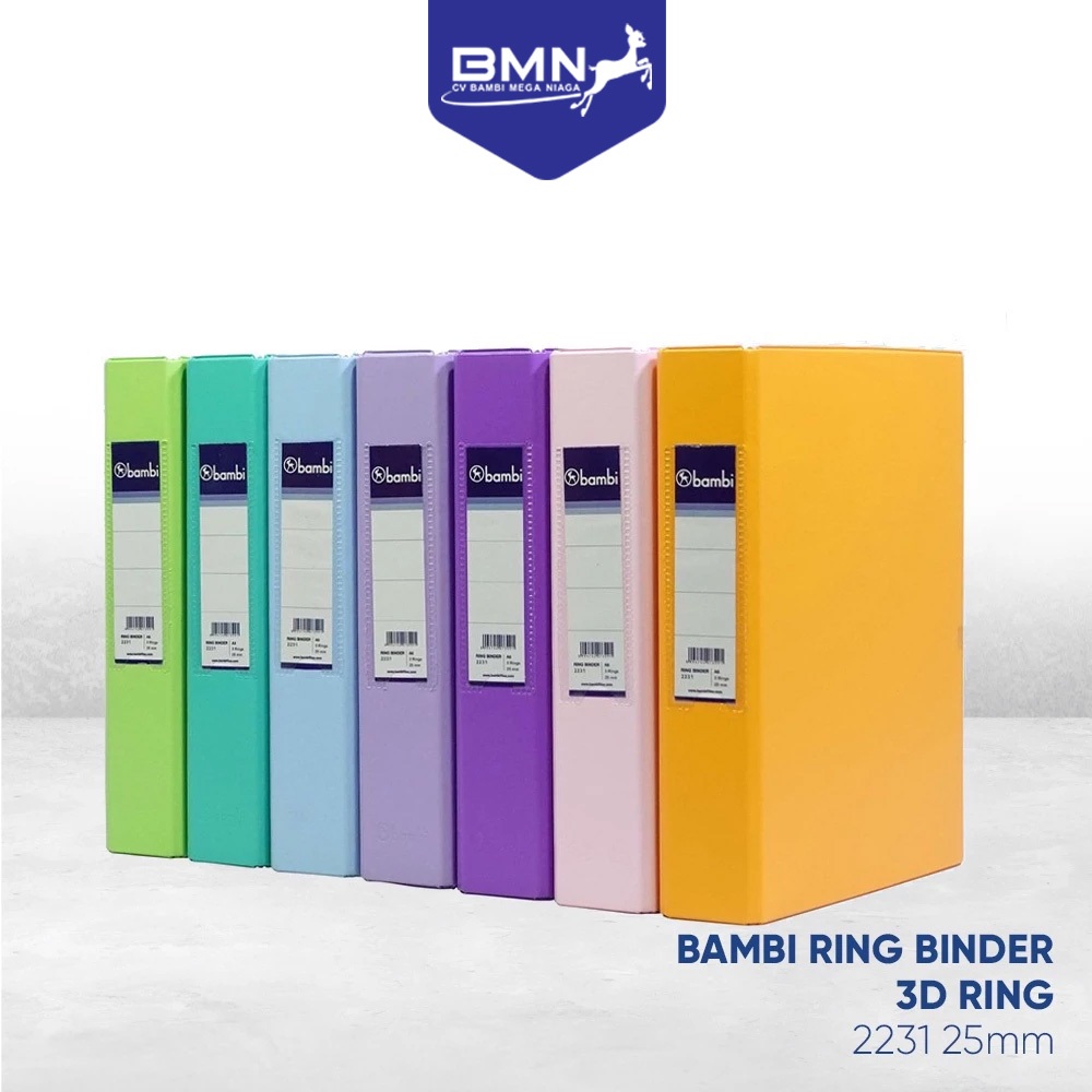

BAMBI Ring Binder A5 Size 25 mm 3 Ring D – 2231