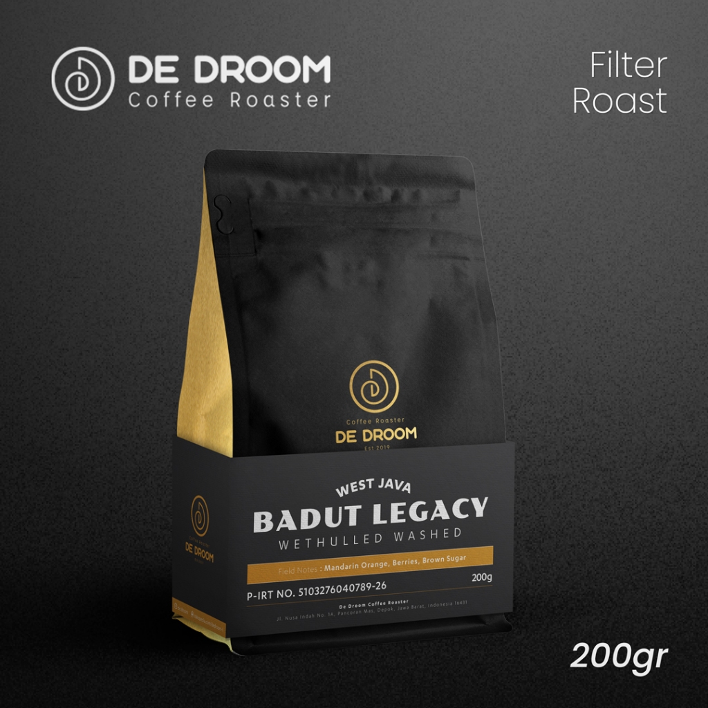 

De Droom - Arabica Jawa Barat Badut Legacy Wethulled Washed - Biji Kopi Filter Manual Brew