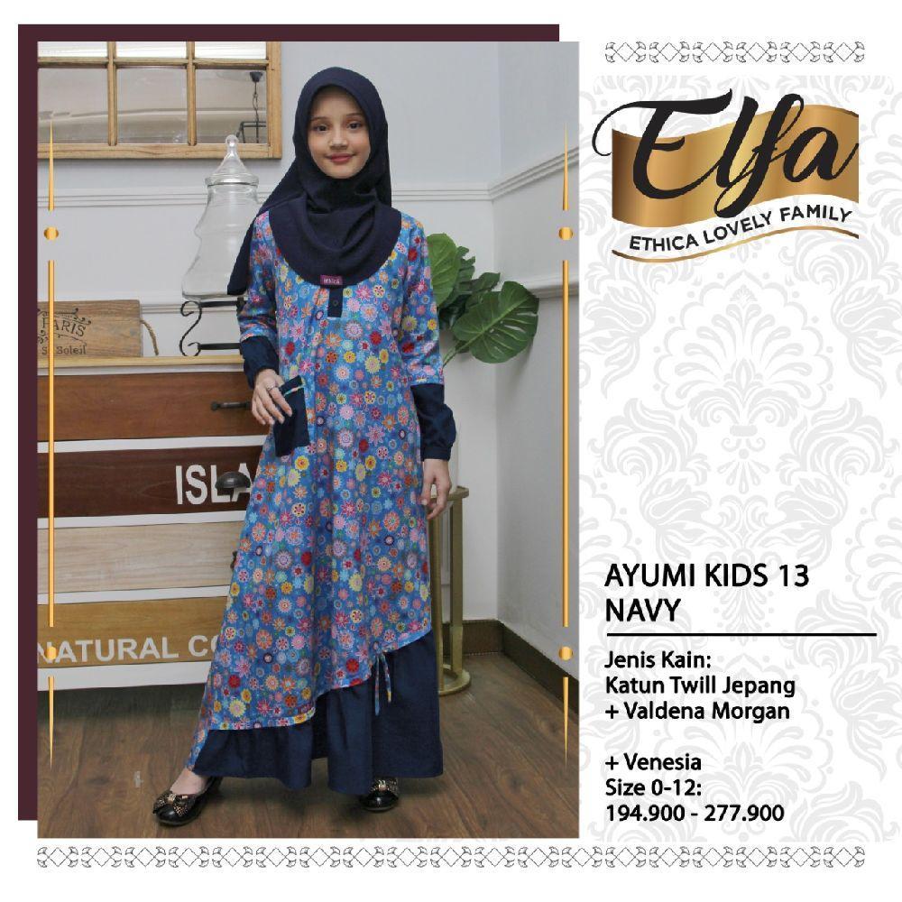 Gamis Anak Perempuan Kekinian ETHICA Ayumi Kids 13