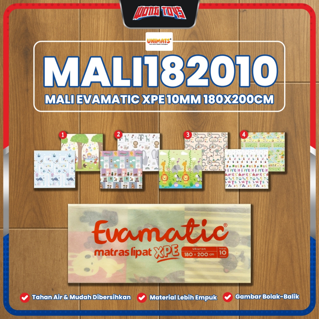 MALI182010 Evamatic Matras Lipat XPE Kids Series 10mm - Matras Lipat EVA Playmat Anak