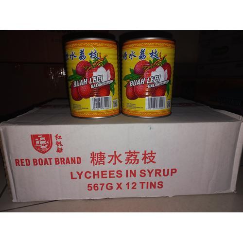 

Red Boat Leci Lychee 1 Dus Isi 12 Kaleng / Minuman 1 Dus Rasa Leci