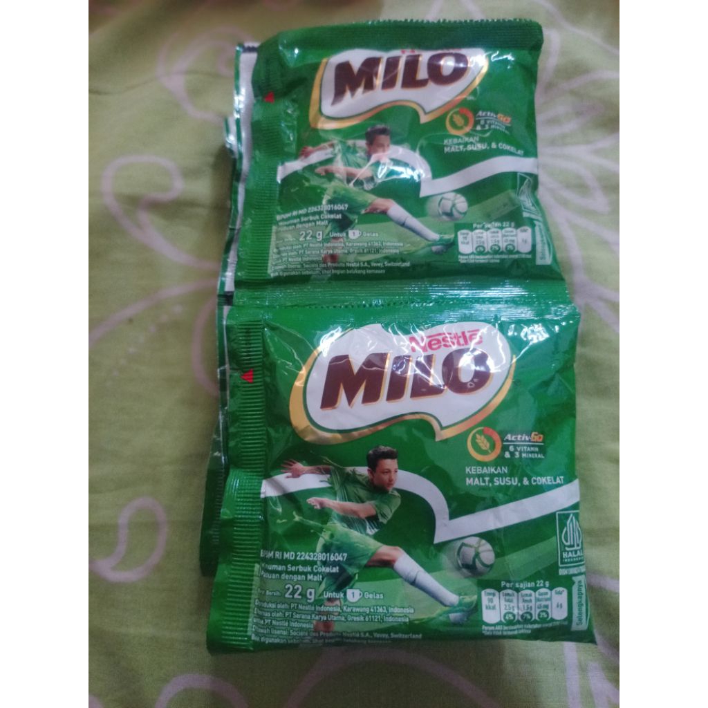 

Nestle MILO 22g 1 Renceng isi 10 sachet