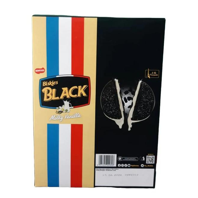 

BisKies Black Chrackers Sandwich 24g isi 12pcs Krekers Vanila krim Nikmat Lezat