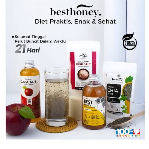 

Besthoney Cuka Apel Original Diet Detoks Apple Cider Vinegar Toner Wajah Alami