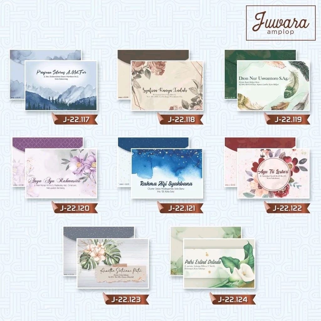 

Amplop Kondangan Juwara Harga Grosir!!! J.101 - J.124